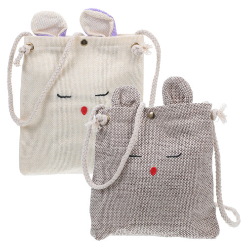 2St Draagbare Kalimba Pouch Canvas Tas Met Verstelbare Band