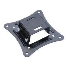 1St Stevige Wall Mounted TV Rack Zwart Voor Publieke Ruimtes