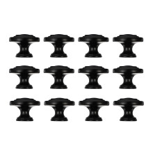 12St Zwarte Multifunctionele Zinc Alloy Knoppen Voor Laden En Kasten