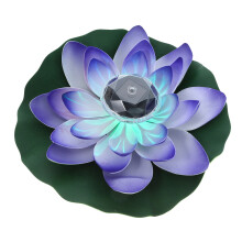 1St Romantische Water Lamp Zonne- Lotus Voor Vijver