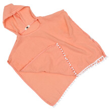 1Kids Katoenen Hooded Swim Suit Roze