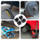 4St Rubber Jack Blocks Met Sleuven, Veilige Frame Rail Protectors 4