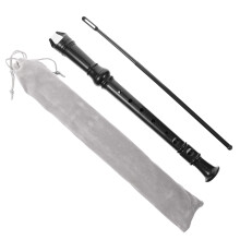 1Set Kindervleugel ABS 8 Hole Muziekinstrument Zwart