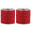 2St Auto Hoofdsteun Ornament Met Glanzende Strass Ringen 1