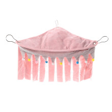 1Hamster Hangmat Met Fluwelen Materiaal Roze Huisdierenhuis