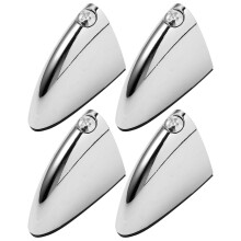 4St Elegante Zilveren Glasbeugels Met Glass Clamps