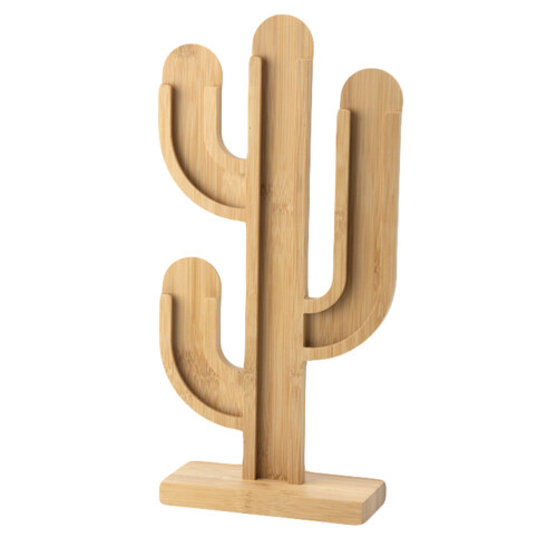 1Koffiecapsulehouder Bamboe Decor Cactus Compacte Organizer