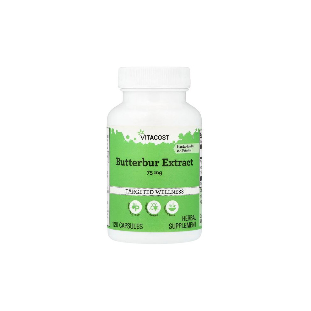 Photos - Vitamins & Minerals VITACOST Butterbur Extract, 75 mg, 120 Capsules