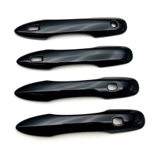 4Pcs Glossy Black Car Exterior Side Door Handle Frame Cover Trim for Sienta 2022 2023