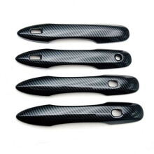 4Pcs Carbon Fiber Car Exterior Side Door Handle Frame Cover Trim for Sienta 2022 2023