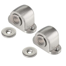 Magnetic Door Stop Catch, Stainless Steel Material, Modern Soft-Catch Design