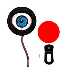 Luces Decorativas para Motocicletas, Kit de Actualización LED 3D Dinámico con Forma de Ojo de Diablo, Pantalla LED, Lámpara Ambiental para