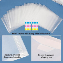 Stamp and Die Storage Pockets Reusable Storage Transparent Plastic Folders for Cutting Dies Stencil Embossing Crafts D