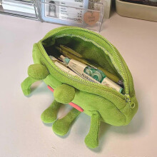 Soft Stuffed Surface Fluffy Clothes Zipper Pencil Case Storage Holder Pouch Pen Bag