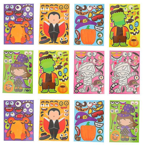 12sheets Halloween Decals for Halloween Decorations