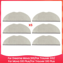 Mop Cloth Pads for Mova S10/Trouver S10/Mova S10 /Trouver S10 Spare Parts 6PCS