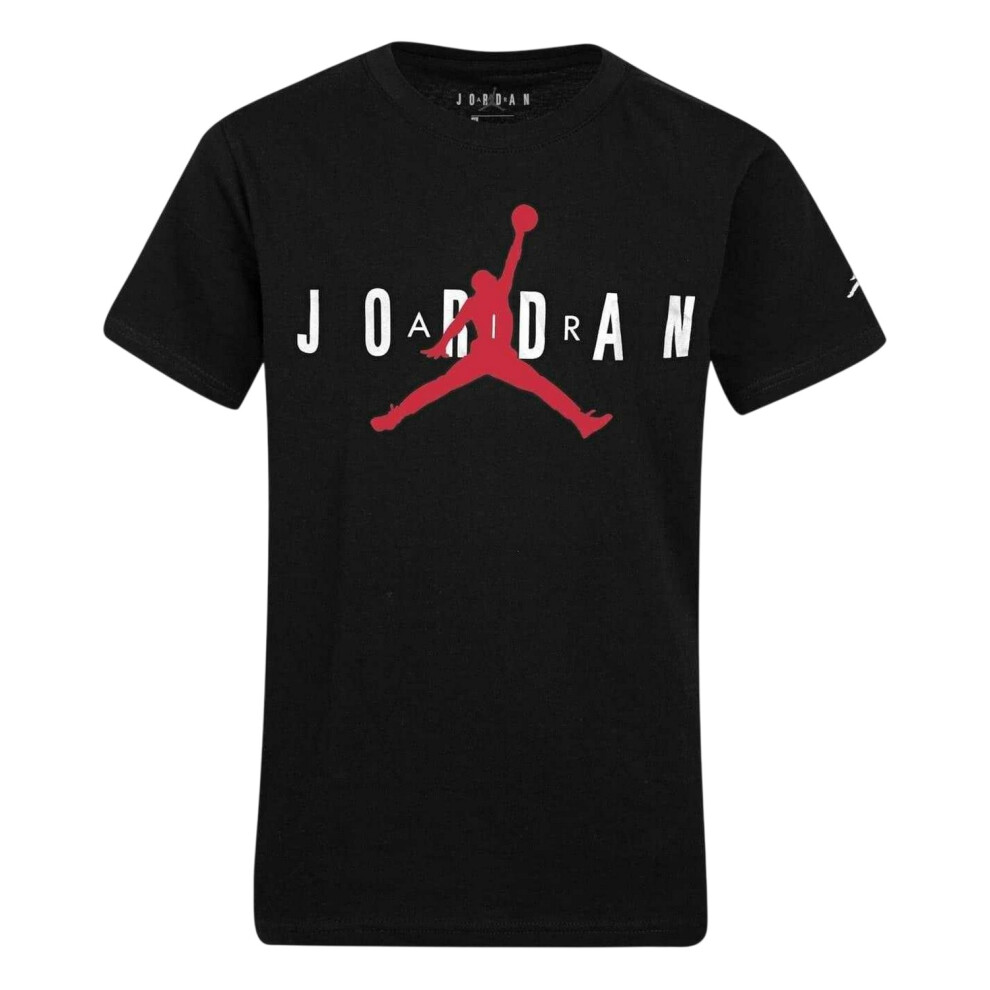 Nike (13 Years, Black) Boys Graphic Print Longline T-Shirt