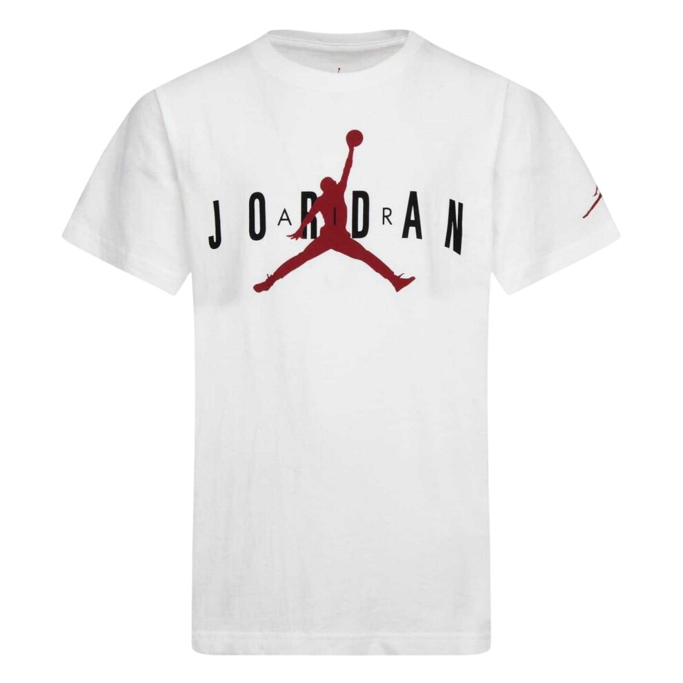 Nike (11-12 Years, White) Boys Graphic Print Longline T-Shirt