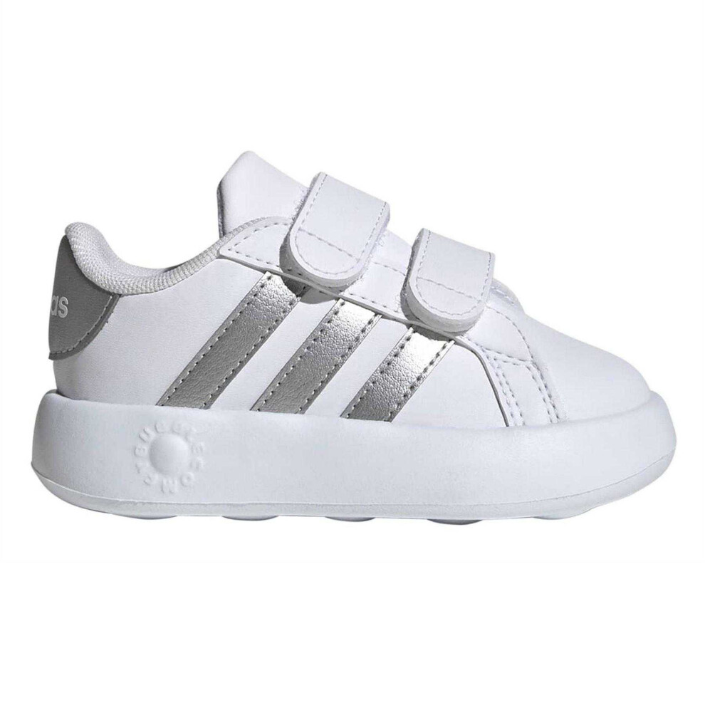 Adidas (9.5 Uk Child, White) Baby Grand Court 2.0 Trainers