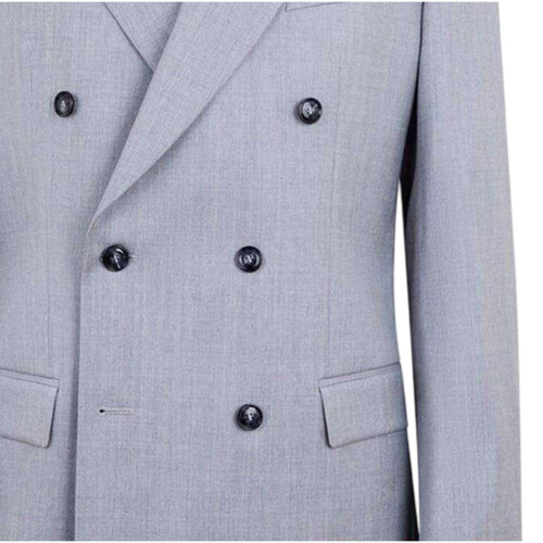 (42 in, Medium Grey) Boss Mens Hutson Woven Flap Pocket Suit Jacket 1
