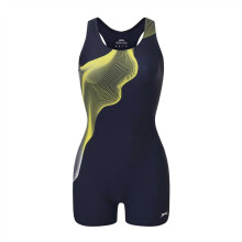 (12 UK, Blue/Yellow/White) Slazenger Womens/Ladies Xtra Life One Piece Swimsuit
