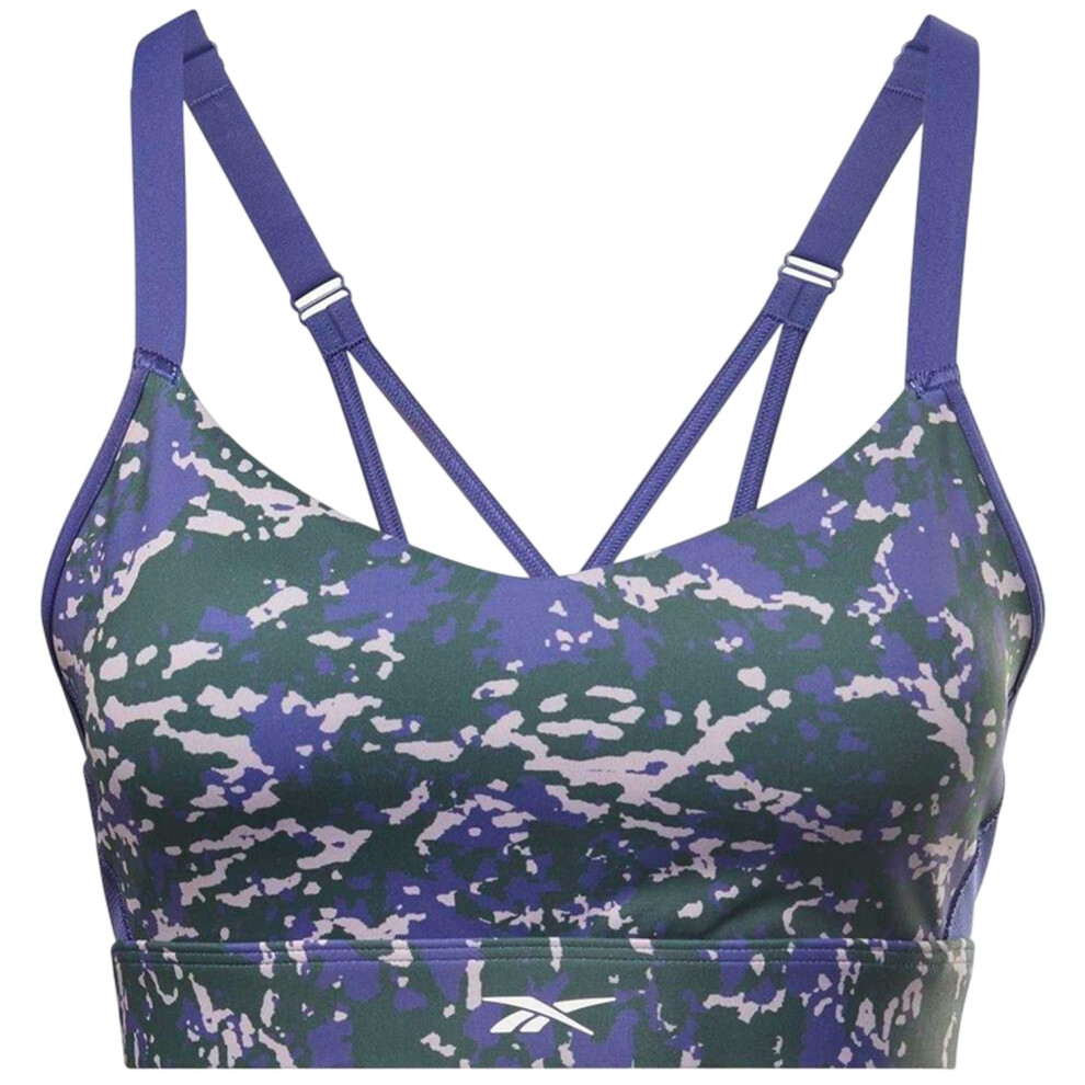 Reebok Womens/Ladies Lux Camouflage Medium Impact Sports Bra