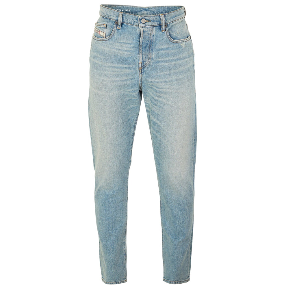 Diesel Mens 1998 Washed Denim 5 Pockets Straight Leg Jeans