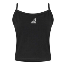(10 UK, Black) Kangol Womens/Ladies Chest Logo Vest Top