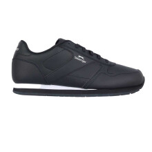 (10 UK, Navy/White) Slazenger Mens Classic Coated Leather Trainers