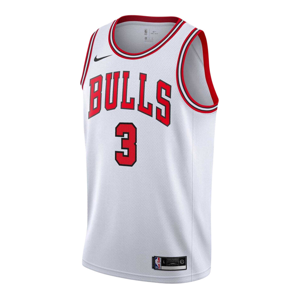 Nike (11-12 Years, White) Childrens/Kids Swingman Chicago Bulls Sleeveless Basketball Jersey