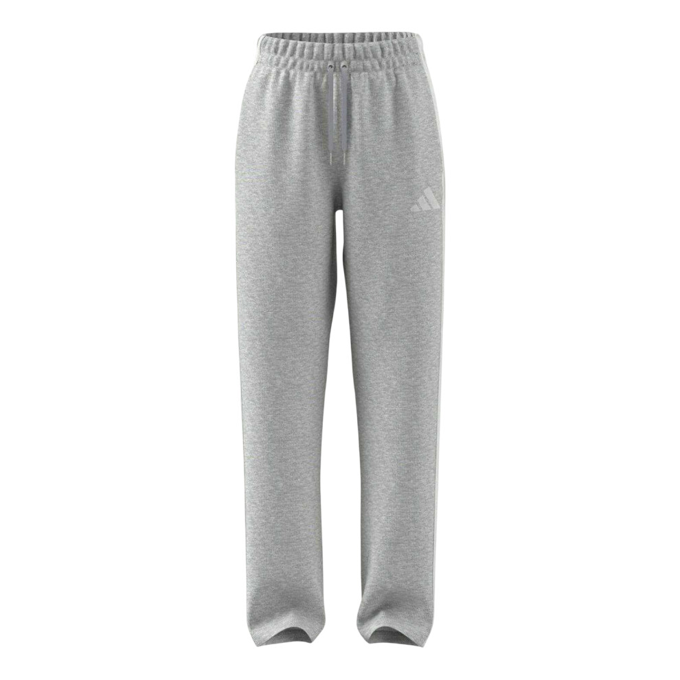 Adidas (16 Uk - 18 Uk, Medium Grey) Womens/Ladies Essential French Terry 3 Stripes Jogging Bottoms