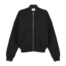 (14 UK, Black) Slazenger Womens/Ladies Polycotton Oversized Bomber Jacket