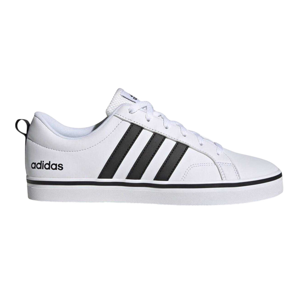 Adidas (7.5 Uk, White/Black) Mens Vs Pace 3 Stripes Trainers