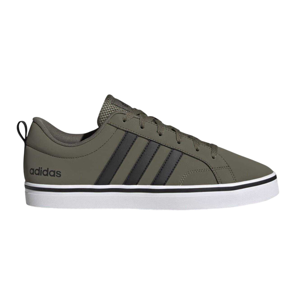 Adidas (7.5 Uk, Green/Black) Mens Vs Pace 3 Stripes Trainers