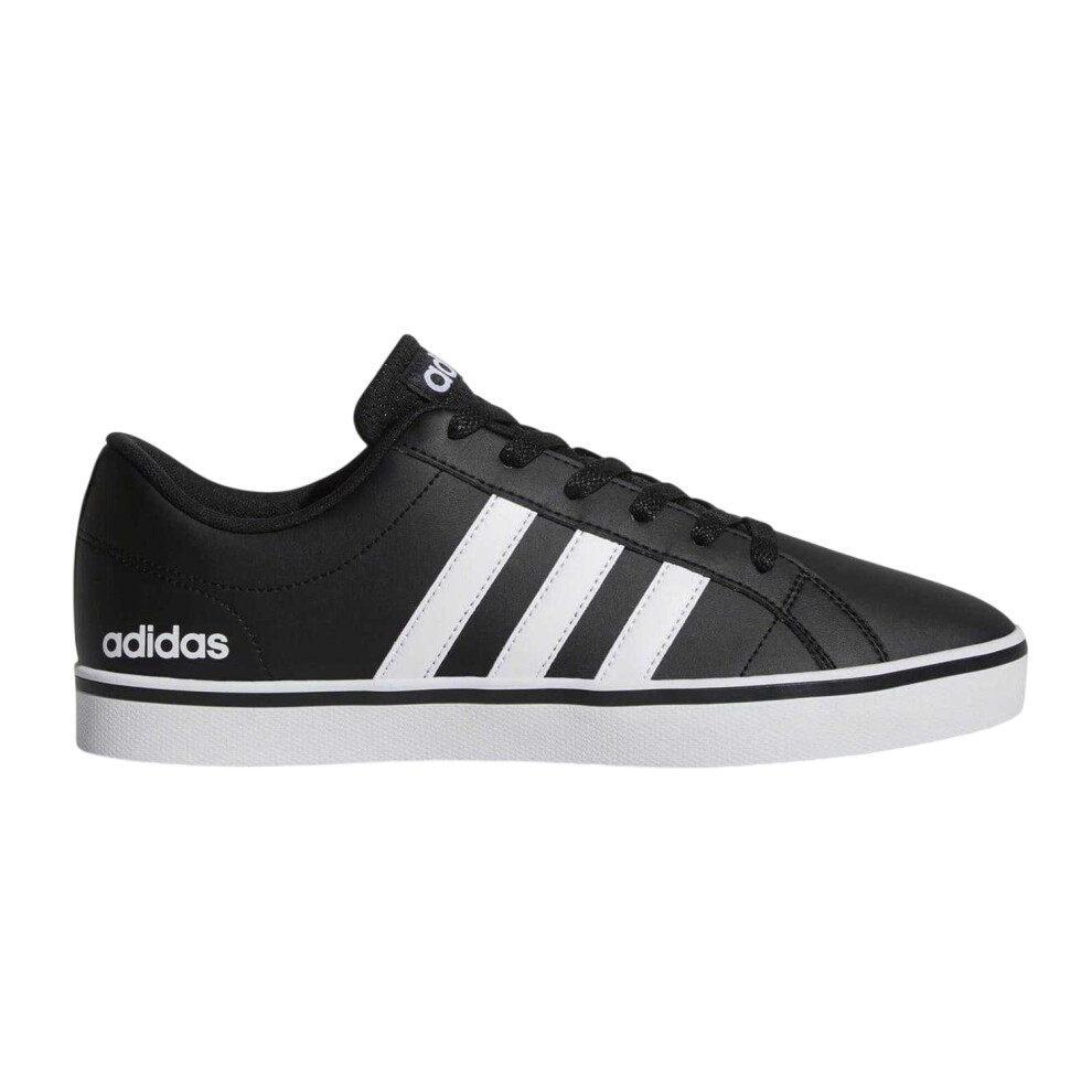 Adidas (8.5 Uk, Black/White) Mens Vs Pace 3 Stripes Trainers
