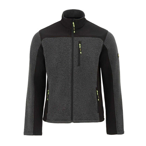 Dunlop (S, Black/Grey) Dunlop Mens On Site Fleece Jacket