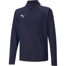 (5-6 Years, Navy) Puma Childrens/Kids TeamLIGA Quarter Zip Fleece Top
