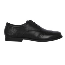 (4.5 UK, Black) Lee Cooper Girls Isabella Leather Brogues