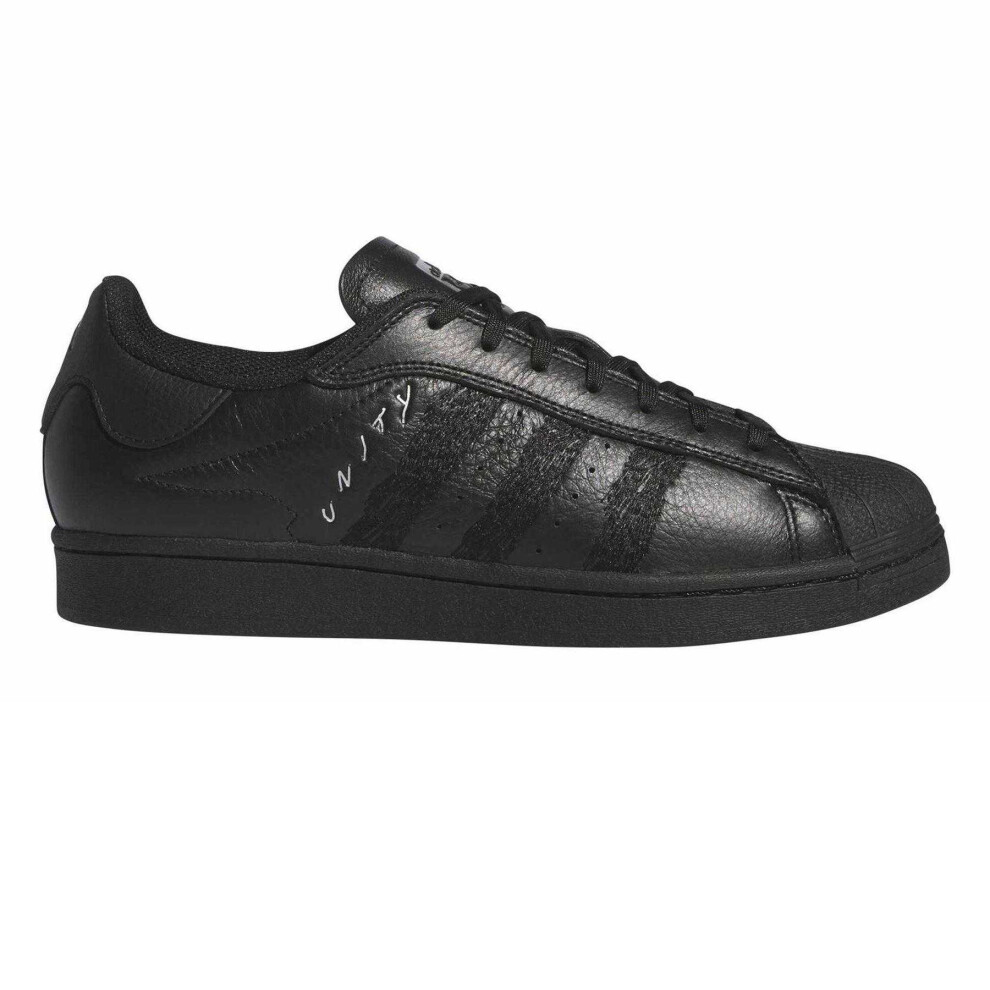 Adidas (8.5 Uk, Black) Mens Superstar Adv Leather Trainers