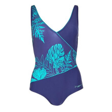 Zoggs Womens/Ladies Printed Wrap Front One Piece Swimsuit