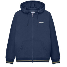 (S, Navy/Khaki) Lambretta Mens Hooded Sweat Jacket