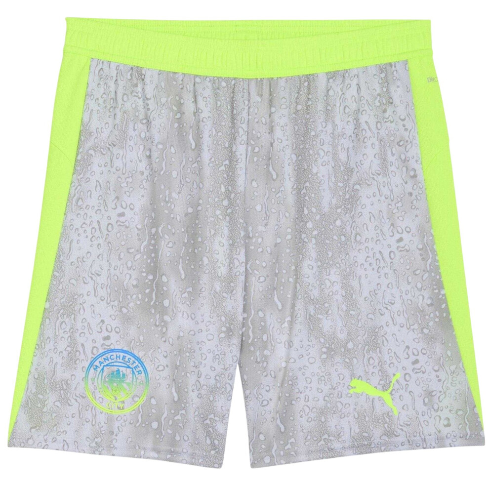 Puma (Xxl R, Grey/Green) Mens 2025/2026 Manchester City Fc Football Shorts