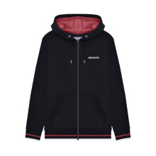 (S, Black) Lambretta Mens Hooded Sweat Jacket