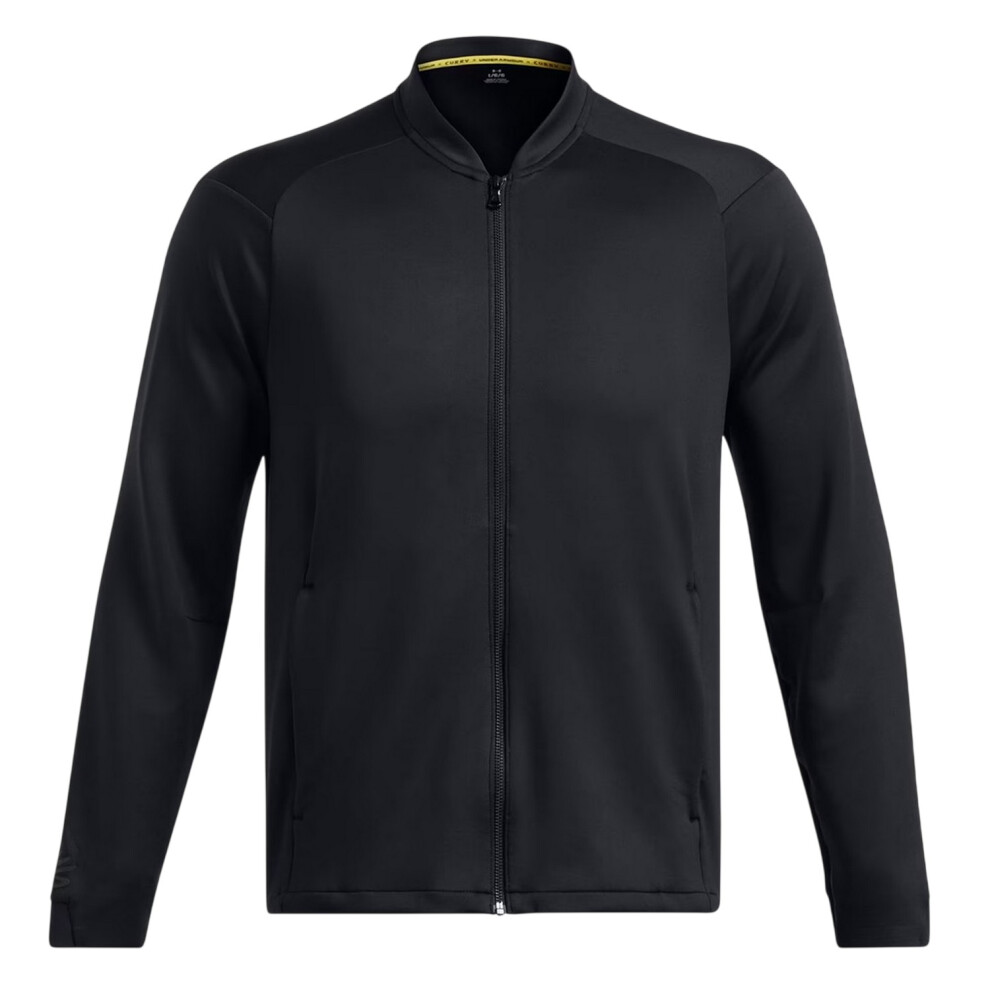 Under Armour (M, Triple Black) Mens Curry Moisture Wicking Raglan Travel Jacket