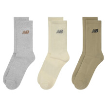 (9 UK-11 UK, Multicoloured) New Balance Unisex Adult Crew Socks (Pack of 3)