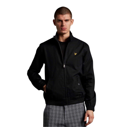 (XXL, Black) Lyle & Scott Mens Harrington Jacket 1