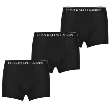 (S, Black) Ralph Lauren Mens Boxer Shorts (Pack of 3)
