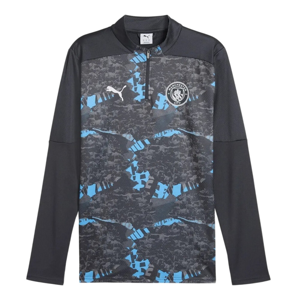 Puma (13 Years, Cool Grey) Childrens/Kids 2024/2025 Manchester City Fc Track Top