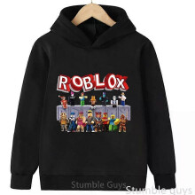 (140) Kids Roblox Warm Hoodie Autumn Sweatshirt Trendy Game Graphic Boys Girls Casual Sport Outfit
