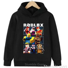 (140) Kids Roblox Warm Hoodie Autumn Sweatshirt Trendy Game Graphic Boys Girls Casual Sport Outfit